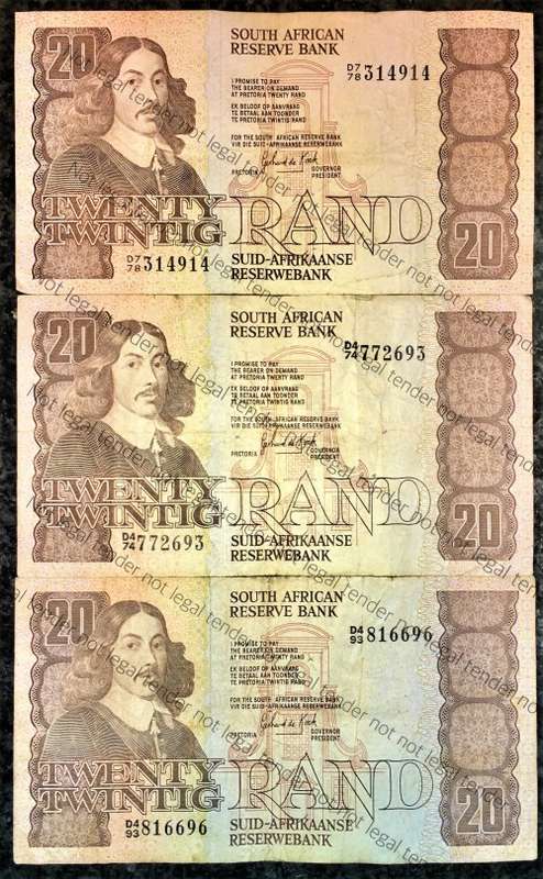 GPC DE KOCK R20 ,,,3RD ISSUE 1984 (BID PER NOTE)