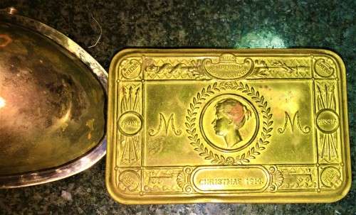 1914 CHRISTMASS CHOCOLATE TIN GIFT TO SOLDIERS
