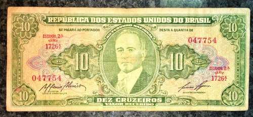 BRASIL 10 CRUZEIROS  1967