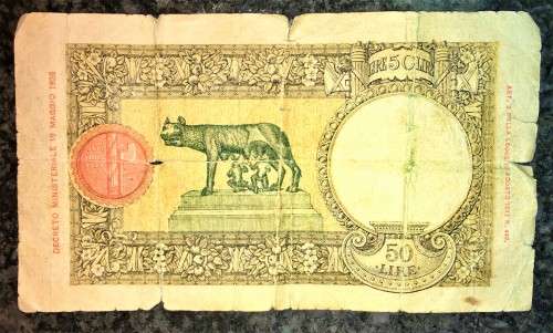 ITALY 50 LIRE 1933