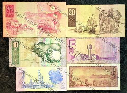 REPLACEMENT NOTES COMPLETE SET OF CL STALS &  DECIMALS R50 TO R1 1990 FIRST ISSUE  [1 BID TAKES ALL]