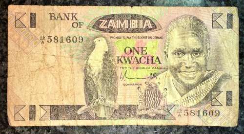 ZAMBIA 1 KWACHA 1989 ND
