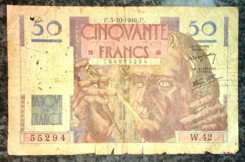 FRANCE 50 FRANC 1946 W