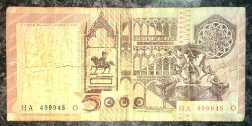 ITALY 5000 LIRE 1979