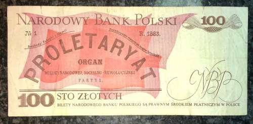 POLAND 100 ZLOTYCH 1986