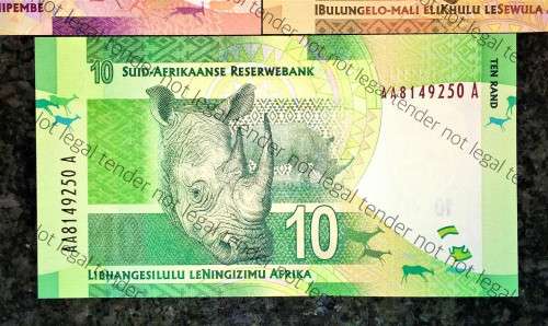 COMPLETE SET OF GILL MARCUS ALL AA R200 TO R10 SECOND ISSUE 2012 UNC+ (MANDELA WTM) 1 BID TAKES ALL