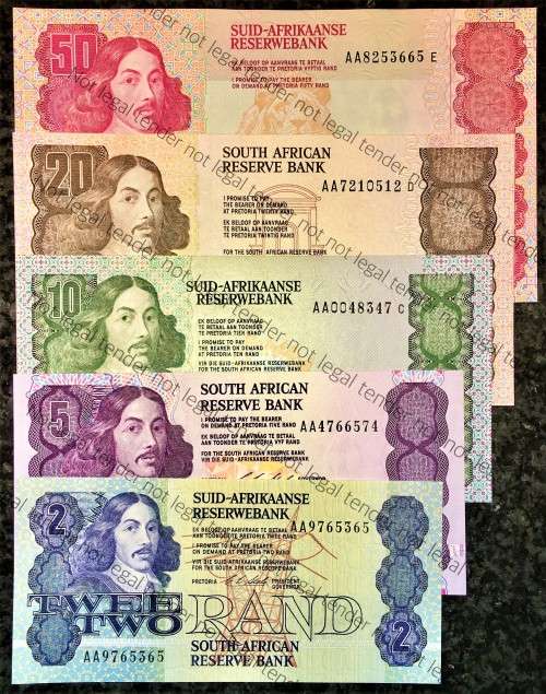 COMPLETE SET OF CL STALS -ALL AA- R50 TO R2 FIRST ISSUE 1990 UNC+ ( 1 BID TAKES ALL)