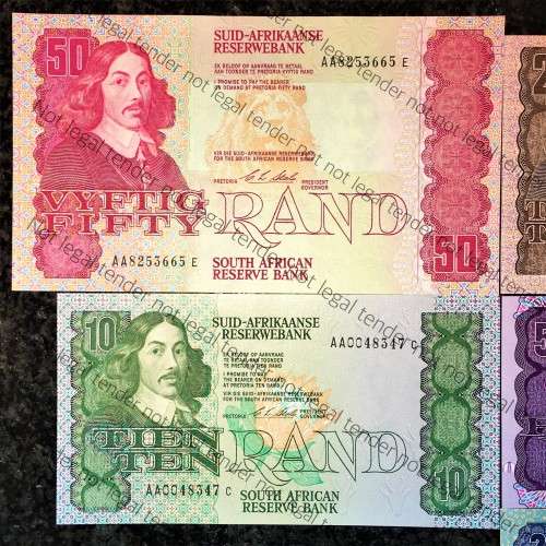 COMPLETE SET OF CL STALS -ALL AA- R50 TO R2 FIRST ISSUE 1990 UNC+ ( 1 BID TAKES ALL)