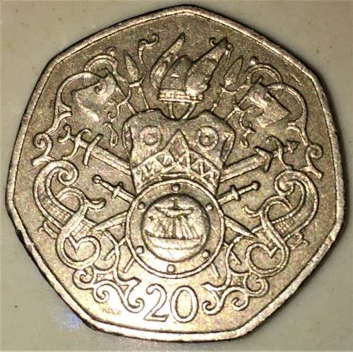 ISLE OF MANN 20 PENCE 1983