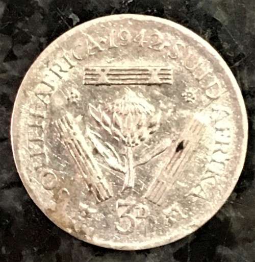 S A UNION SILVER 3D TICKEY 1942 - 80%SILVER