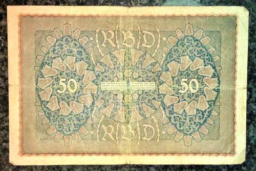 GERMANY 50 MARK REIHE 1-- 1919