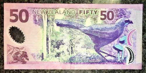 NEW ZEALAND 50 DOLLARS 2014 POLYMER NOTE