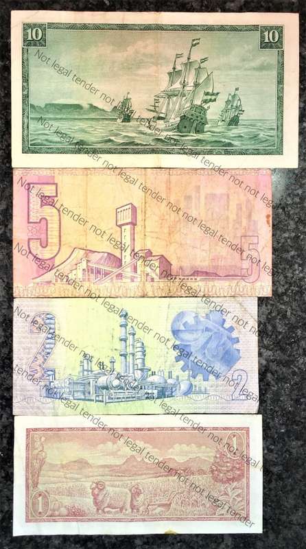 SET OF VARIOUS GOVERNORS & DECIMALS R10 TO R1  ( 1 BID TAKES ALL)