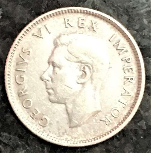 S A UNION SILVER 1 SHILLING 1937 SILVER 80%