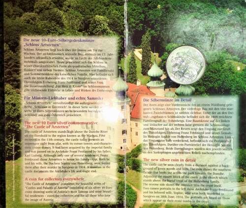 AUSTRIA SILVER 10 EURO 2004 SPECIAL UNC MINTAGE ONLY 40,000 SILVER ,925 IN LOVELY INFO FOLDER