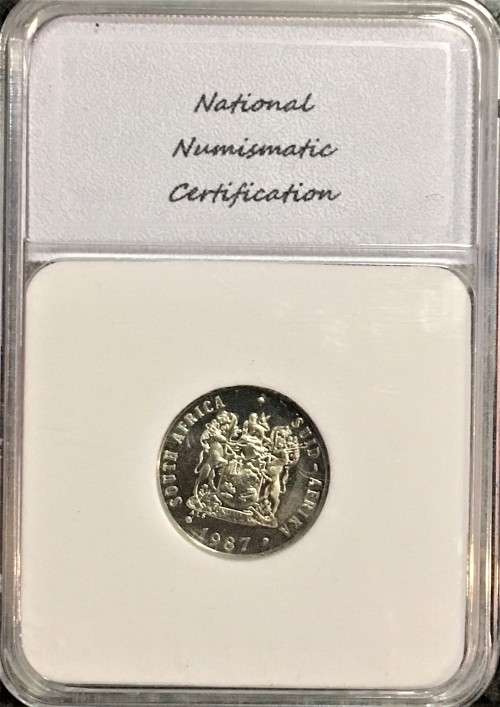 R S A -  PROOF DCAM 10 CENT 1987 GRADED PR-70 PEFECT GRADE NNC