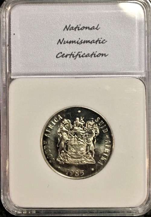 R S A - PROOF DCAM 50 CENT 1985 GRADED PR-70 PEFECT GRADE NNC