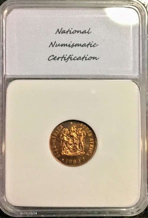 R S A - PROOF DCAM RED 1 CENT 1983 GRADED PR-70 PEFECT GRADE NNC
