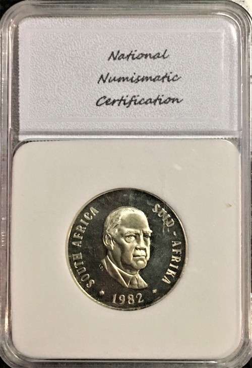 R S A - PROOF DCAM  50 CENT 1982 GRADED PR-70 PEFECT GRADE NNC