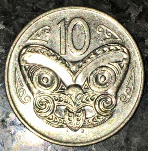NEW ZEALAND  10 CENT 1989