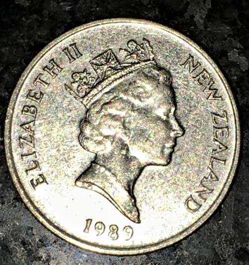 NEW ZEALAND  10 CENT 1989