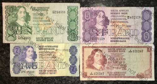 SET OF VARIOUS GOVERNORS & DECIMALS R10 TO R1  ( 1 BID TAKES ALL)