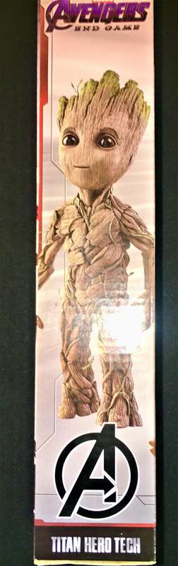 AVENGERS END GAME (THE GROOT) FIGURINE BOXED IN MINT CONDITION NEW 30CM HEIGHT WITH SOUND BUTTON