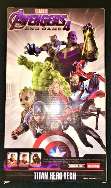 AVENGERS END GAME (THE GROOT) FIGURINE BOXED IN MINT CONDITION NEW 30CM HEIGHT WITH SOUND BUTTON