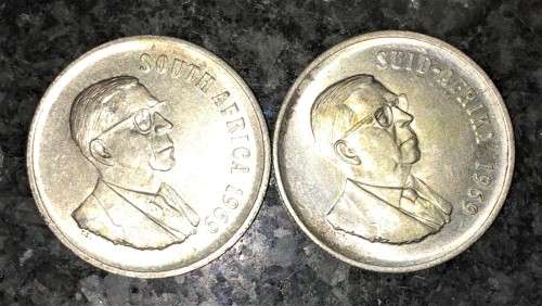 R S A SILVER R1 - 1969  BOTH ENGLISH & AFRIKAANS GOOD CONDITION SILVER 80%(1 BID TAKES ALL)