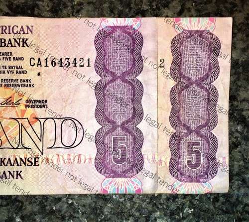 ERROR R5 CL STALS NOTE OFF CENTER CA164 -- 1990 FIRST ISSUE