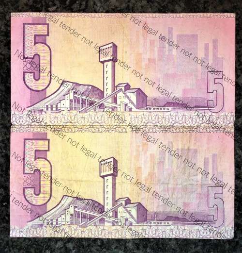 ERROR R5 CL STALS NOTE OFF CENTER CA164 -- 1990 FIRST ISSUE