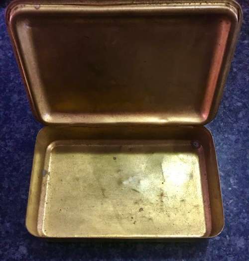 1914 CHRISTMASS CHOCOLATE TIN GIFT TO SOLDIERS