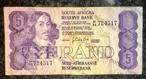 GPC DE KOCK R5 B1 /84 FIRST ISSUE WITHOUT SECURITY THREAD SCARCE