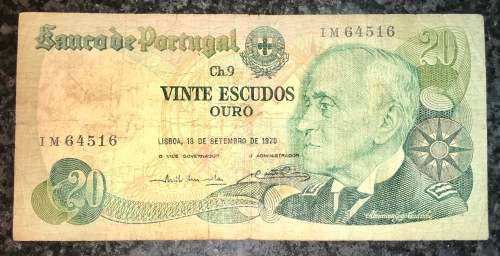 PORTUGAL  20 ESCUDOS 1978