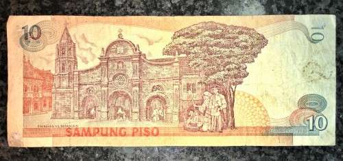 PHILLIPINES 10 PISO 1990