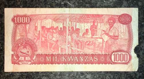 ANGOLA 1000 KWANSAS 1976