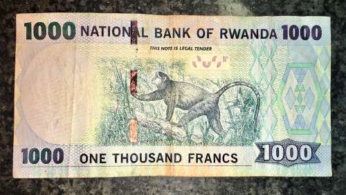 RWANDA 1000 FRANCS 2015