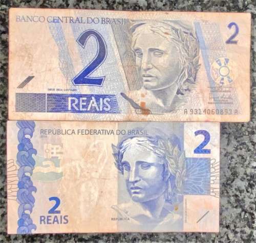 BRAZIL SET 2 REALS 1997 & 2010 (1 BID TAKES ALL)