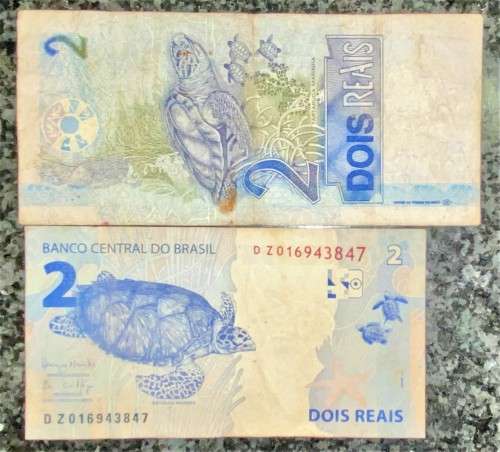 BRAZIL SET 2 REALS 1997 & 2010 (1 BID TAKES ALL)