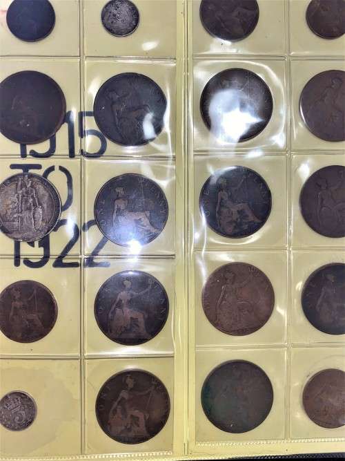 GREAT BRITAIN COLLECTION 1770-1970.NO DOUBLES.14 PAGES SILVER INCLUDED WHERE APPLICABLE