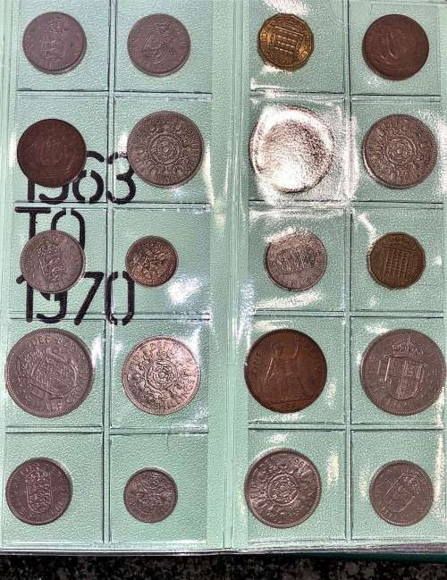 GREAT BRITAIN COLLECTION 1770-1970.NO DOUBLES.14 PAGES SILVER INCLUDED WHERE APPLICABLE