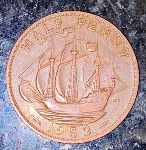 GREAT BRITAIN  1/2 PENNY 1952
