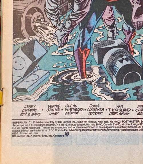 SUPERMAN  -  MR Z !  NO 51 -  1991 (DC)GOOD CONDITION