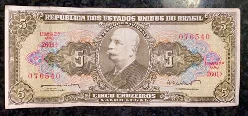 BRASIL 5 CRUZEIROS 1961