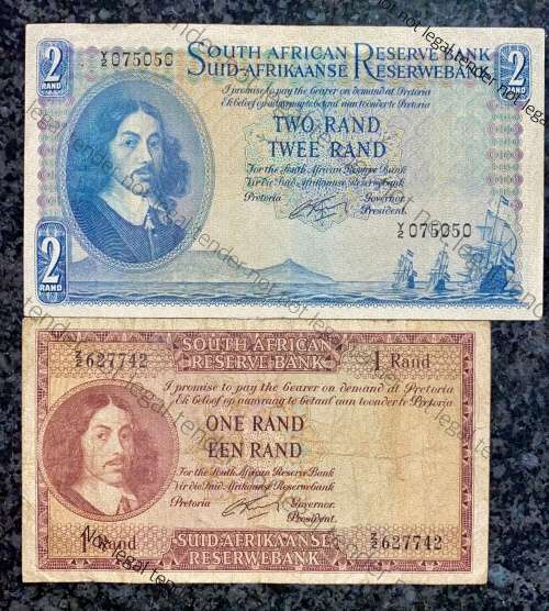 REPLACEMENT NOTE SET G RISSIK R2  Y2 & R1  Z2  FIRST ISSUE E/A 1961 (1 BID TAKES ALL)