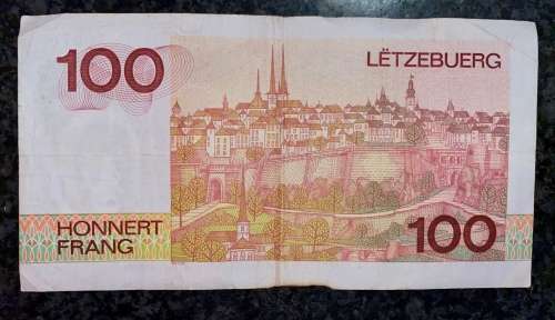 LUXEMBOURG 100 FRANCS 1980