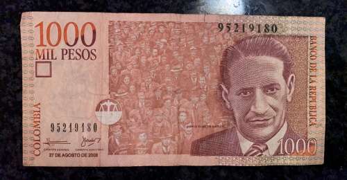 COLOMBIA 1000 PESOS 2008