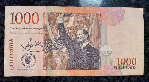 COLOMBIA 1000 PESOS 2008