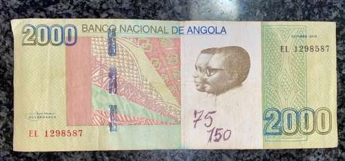 ANGOLA 2000 KWANZAS 2012