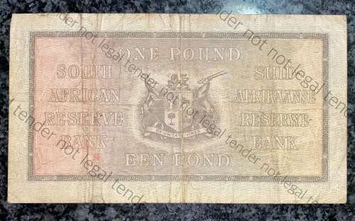 MH DE KOCK 1 POUND 1946 E/A 1ST ISSUE  A165